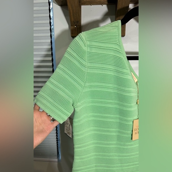 NWT Torn by Ronny Kobo Mint Green One Shoulder Bandage Dress Large - Picture 5 of 9